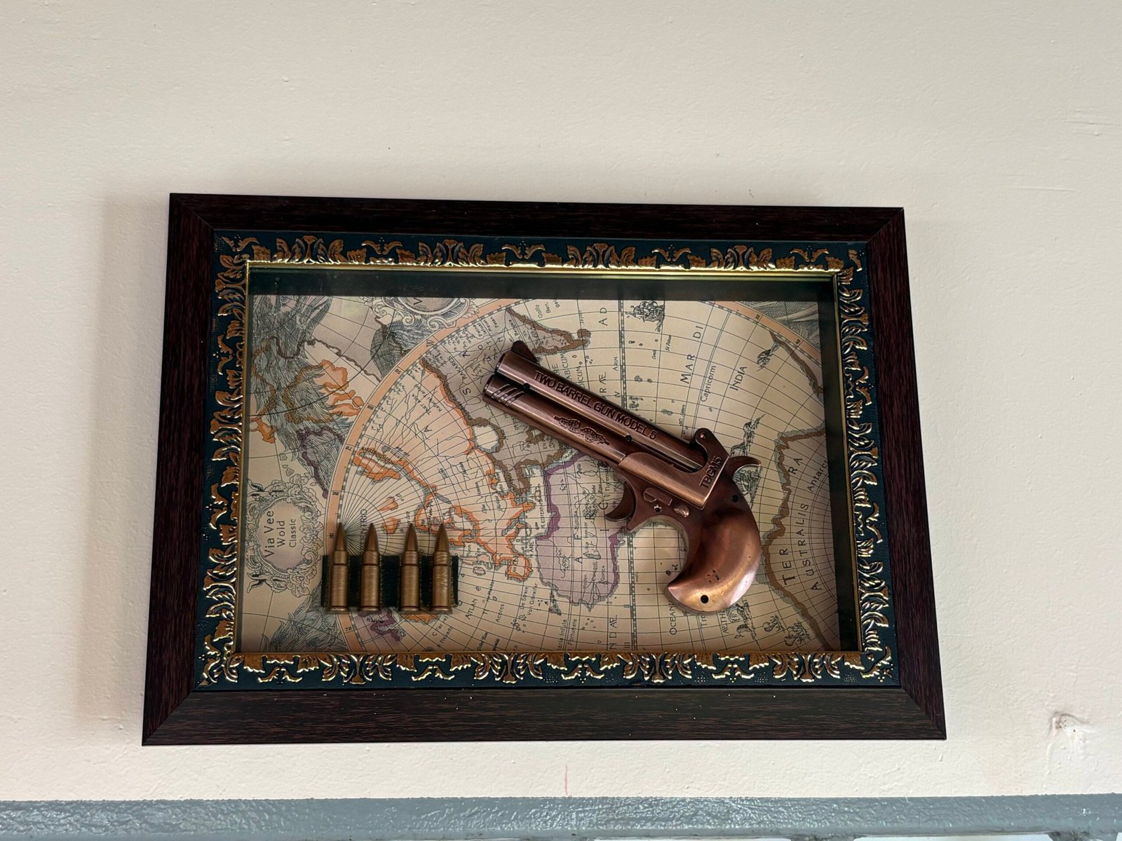 Vintage gun decoration